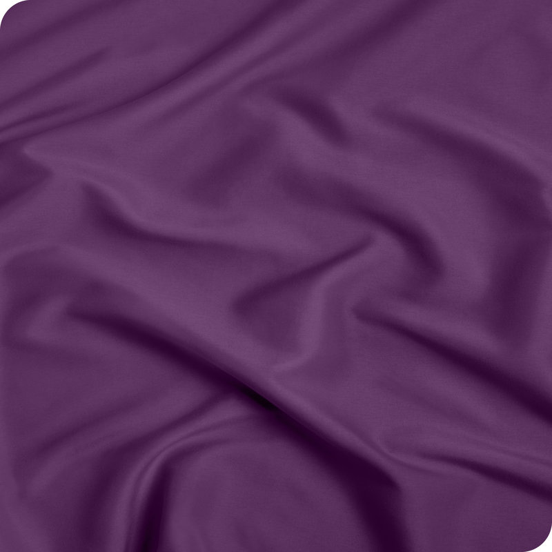 Microfiber Fitted Sheet with Pillowcase Set   , Plum, Twin Extra Long Fitted Sheet with 1 Pillowcase