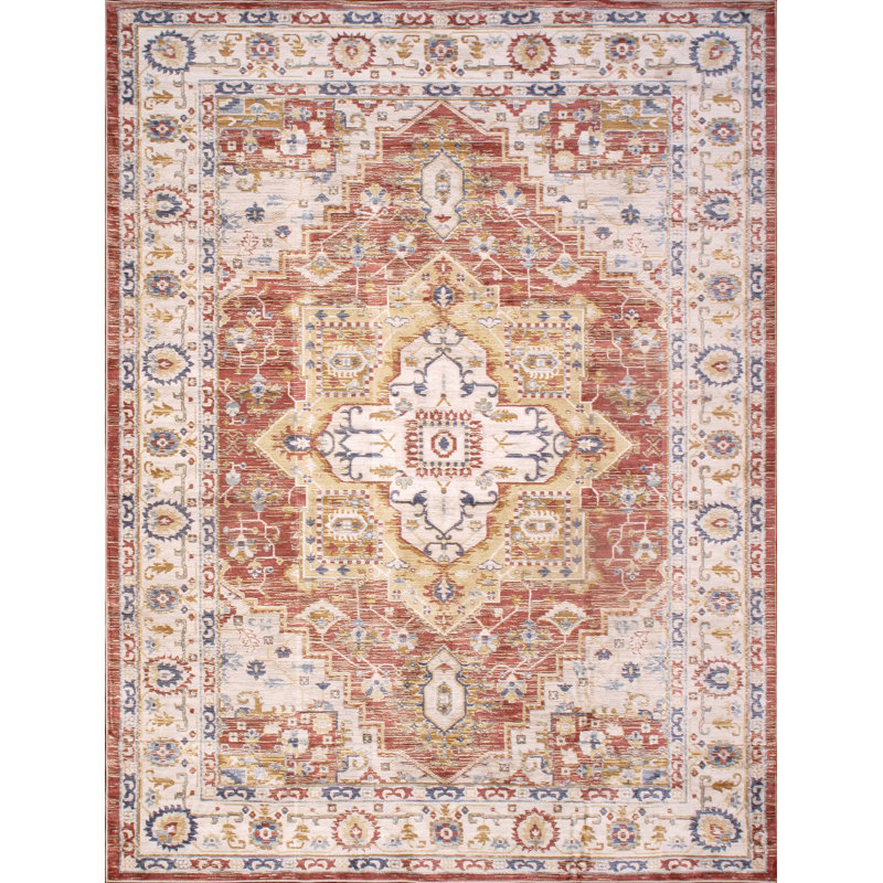 Heritage Geometric Indoor Rug, Rectangle 4' x 6'