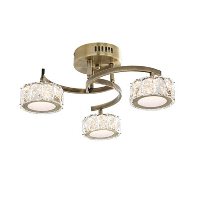 Glass LED Semi Flush Mount