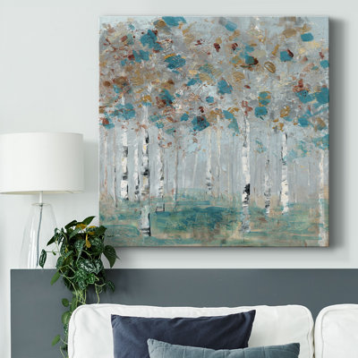 Forêt sarcelle II sur toile