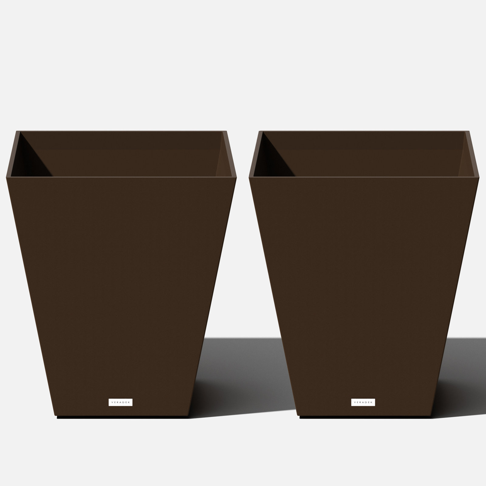 Pure Series Nobleton Planter, Black, 22" H x 19" W x 19" D, 1