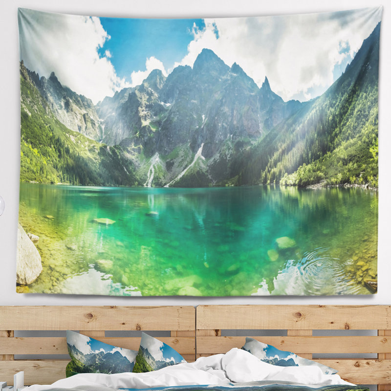 Landscape Polyester Tapestry, 78" H x 92" W