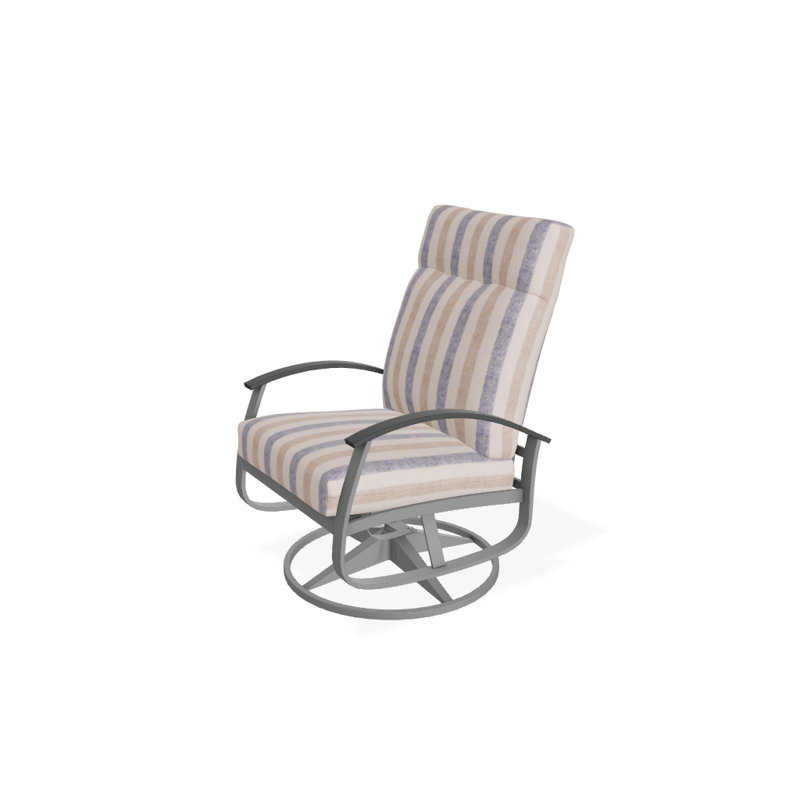 Belle Isle Outdoor Rocker Chair, Blend Sand Sunbrella®, Classic Graphite P30, Textured Graphite