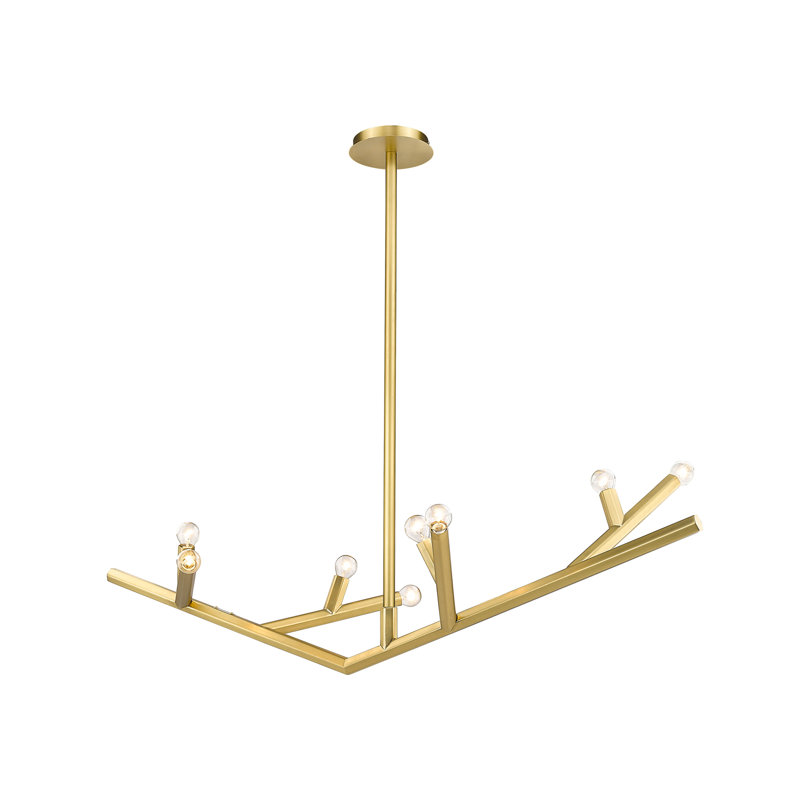 8 - Light Dimmable Modern Linear Chandelier