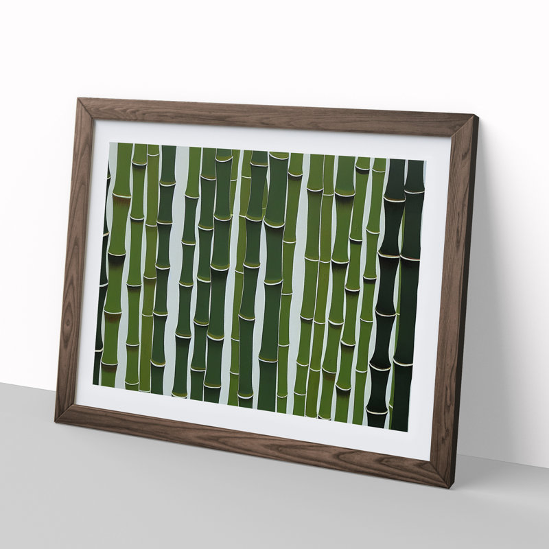 Special Bamboo Forest - Framed Print, 34cm H x 46cm W x 2cm D, Walnut