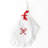 Candy Cane Embroidered Dinner Napkin