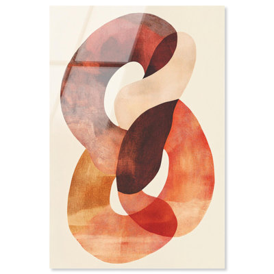 "Terracotta Twist II", reproduction d'art acrylique sur toile par Art Remedy, prête à être suspendue, 36 x 54
