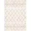 Tapis à motif de treillis géométrique beige Kostantza-360197954