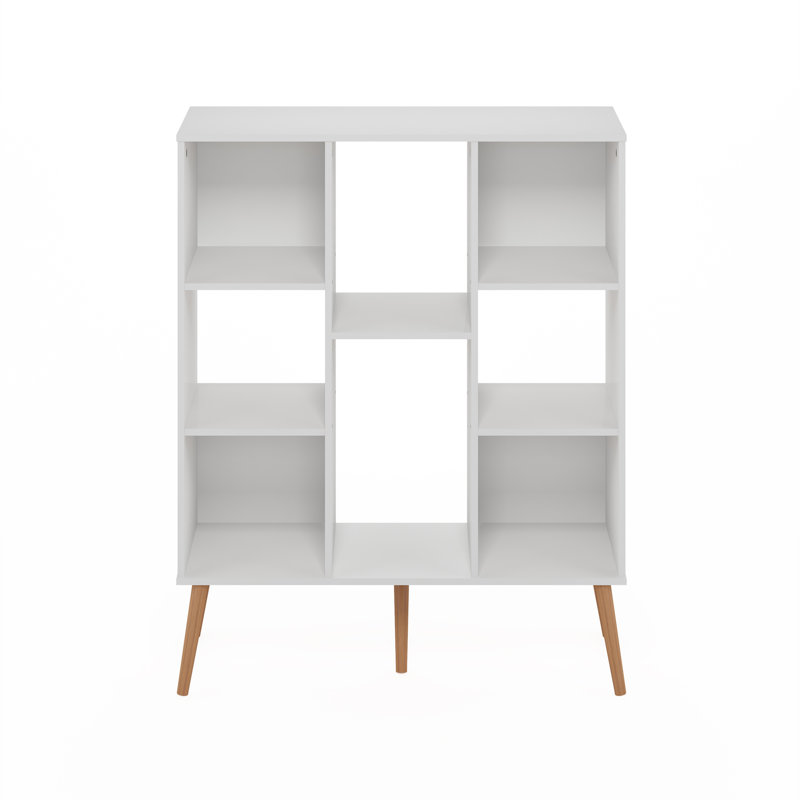 Claude 99.95cm H x 80.01cm W Standard Bookcase, White