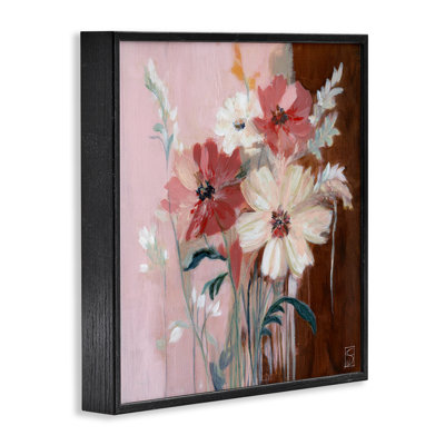 Warm Toned Bouquet Framed Giclee, design by Sara Culpepper