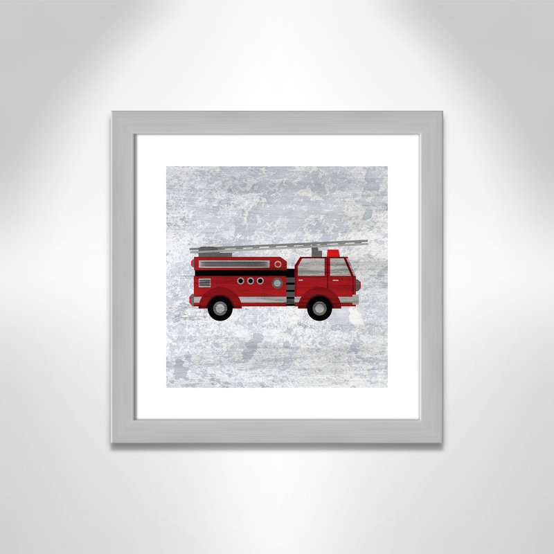 Rouge 1 impression sur papier, H 16 po x l 16 po x P 0,6 po, Encadré plat argent