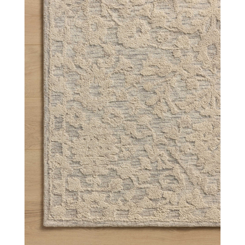 Tapis ivoire Charlton Home®, Carré 1 pi 6 po