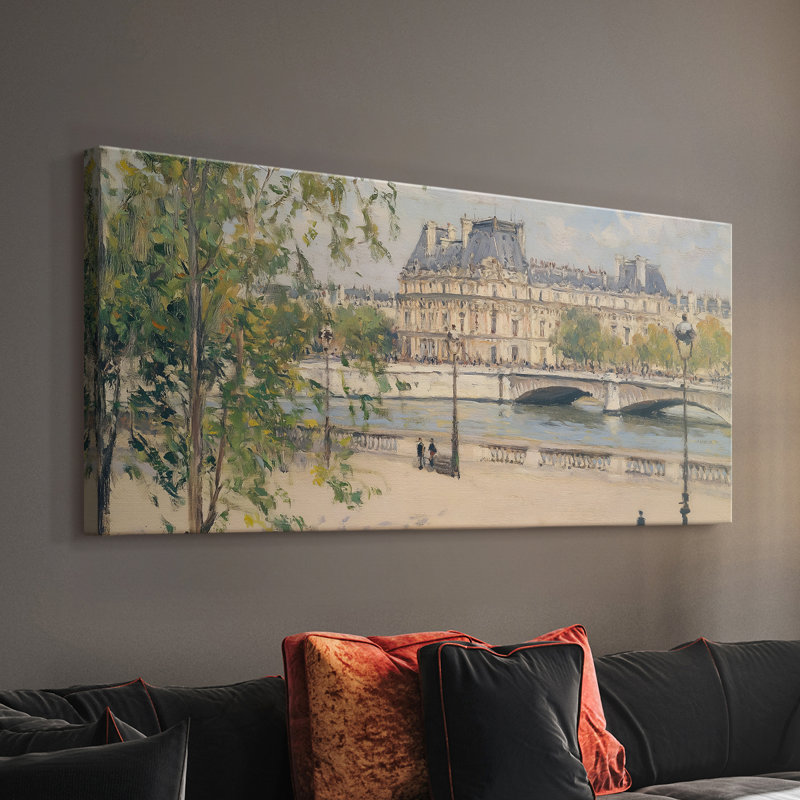 Série paysage - Lxxxxi - Toile tendue avec châssis - Prêt à accrocher, H 24 po x l 48 po