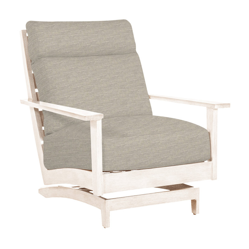 Kennebunkport Patio Lounge Chair with Cushions, Oyster, Dove Sunbrella® Linen, No welt + Standard fill