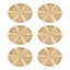 Tapis rond 3,9 pouces 6 pièces 6 pièces