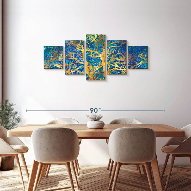 Golden Tree Botanical, 30" H x 68" W
