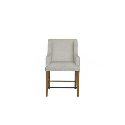 Tabouret de comptoir rembourré - amande (ensemble de 2)