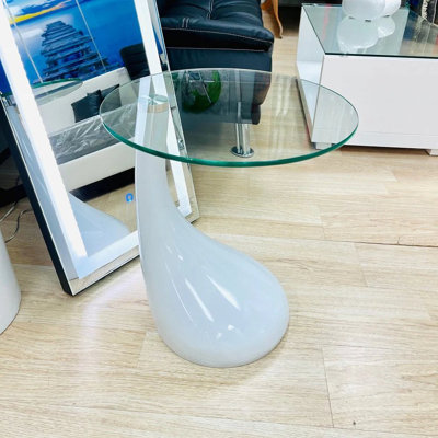 Table de bout en verre Wendler