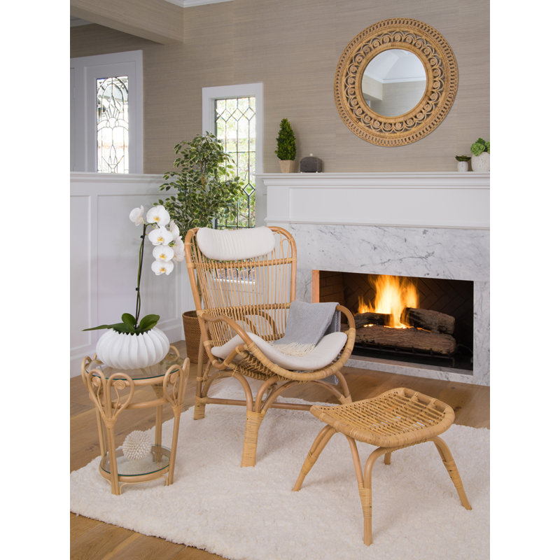 Aindriu Upholstered Armchair, Natural