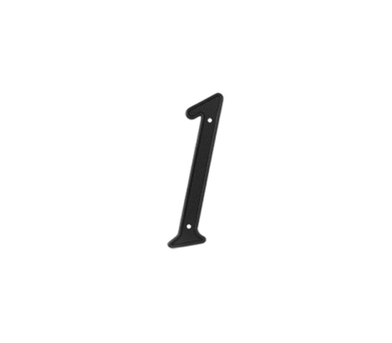 Deltana RNZ4-1 4" Numbers Zinc Die-Cast, Black