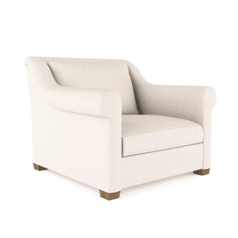 Transitional Armchair, Plush Velvet Blue Print, 32" H x 43" W x 46" D, Ebony