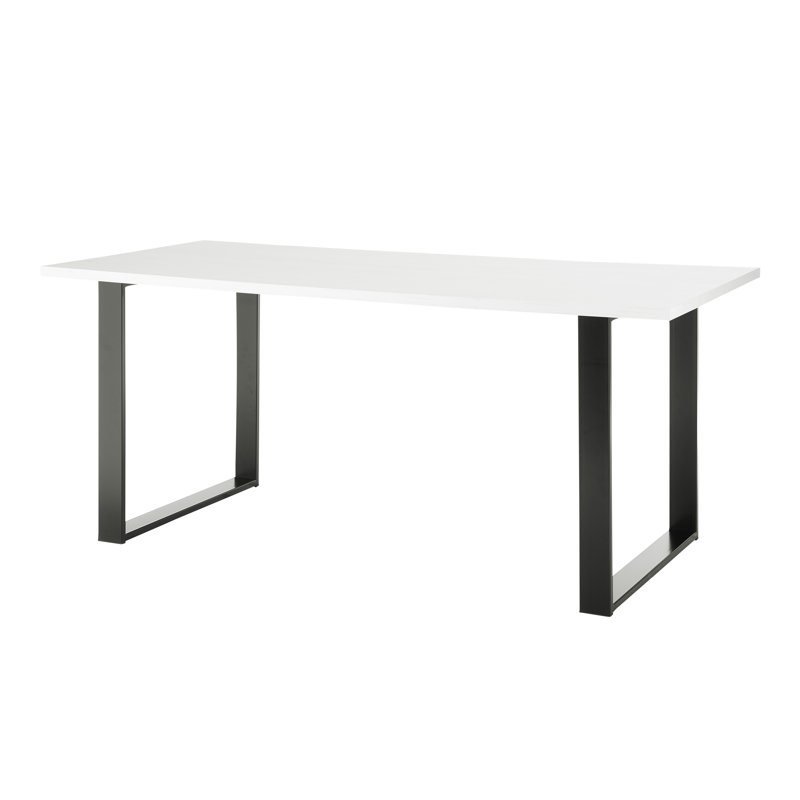 Jackeline Dining Table, White/Black