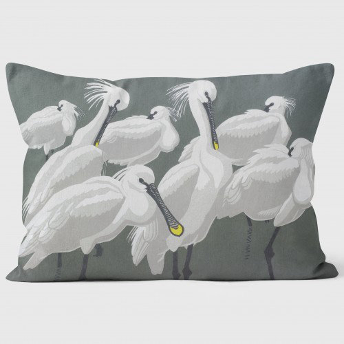 Spoonbills - Robert Gillmor Cushion