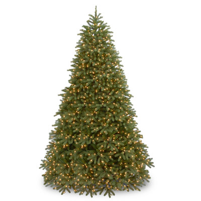 Flocked Pre-Lit Fir Christmas Tree