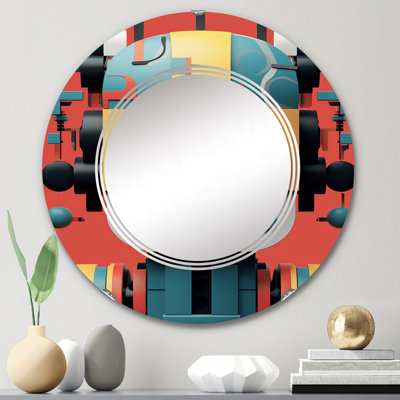Quatrain - Miroir mural moderne rond