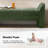 Arlesia Modern 57"W Chenille Fabric Easy Assembly Upholstered Bench-1285073273