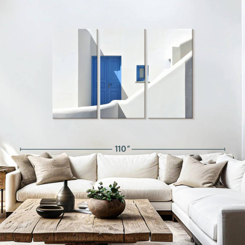 Lilie Folegandros Blue Door, 48" H x 74" W