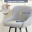 Swivel Counter Stool with Metal Frame-1836565646