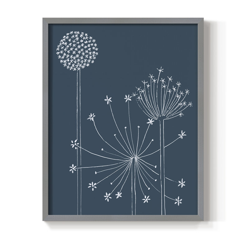 Impression graphique Alliums I - bois massif