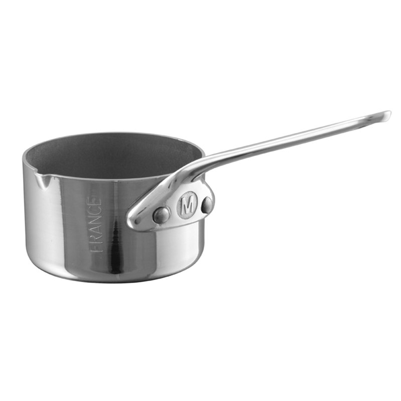 Mauviel M'minis Sauce Pan With Cast Stainless Steel Handle, 0.2-Qt