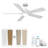 Smart Ceiling Fan With Reversible Blades, Remote & App Control, Led Light, And Dc Motor-1863083306-1863083311
