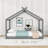 Wood House Floor Bed With Slats-376006404-376006407