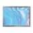 Toile argentée avec cadre d'angle fermé