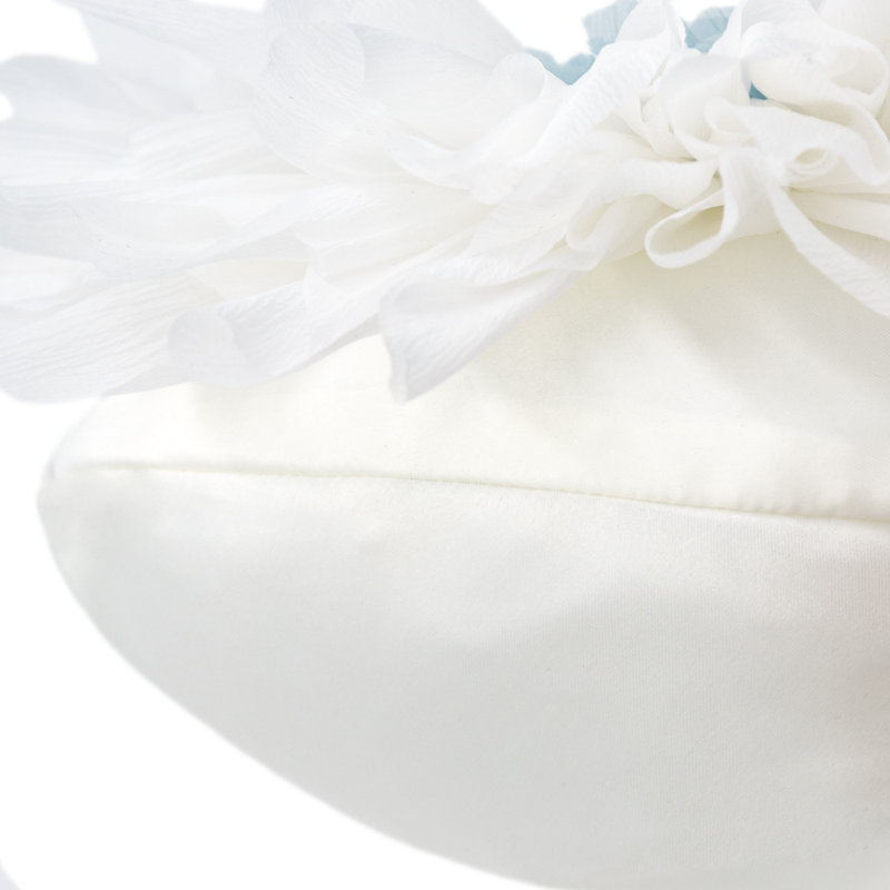 Coussin décoratif 3D 14 po, Blanc