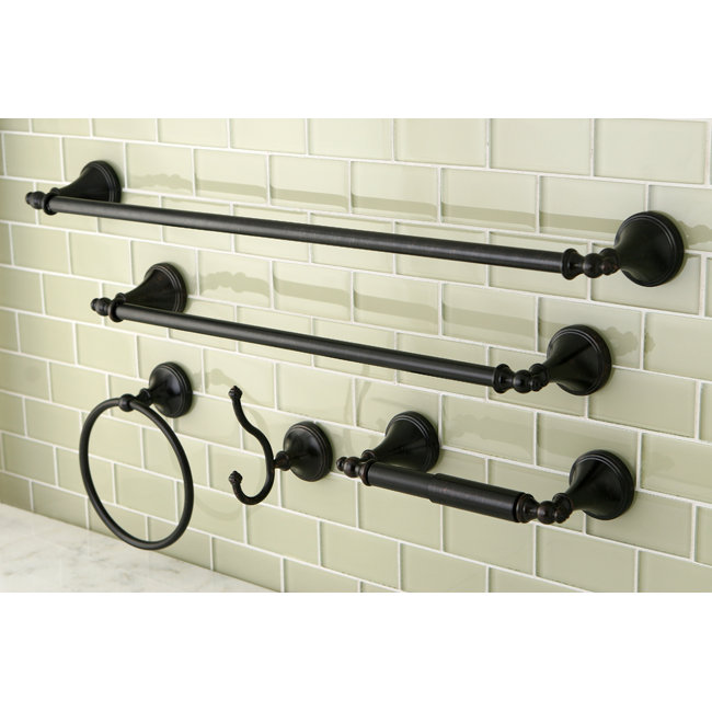 Kingston Brass Naples 5-Piece Bathroom Hardware Set, Oil Rubbed Bronze