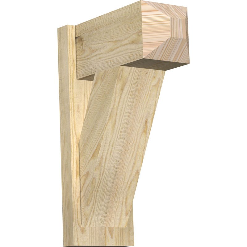 Artisan traditionnel en bois rustique, Sapin Douglas de 8 po (sciage brut), P 16 po x H 24 po