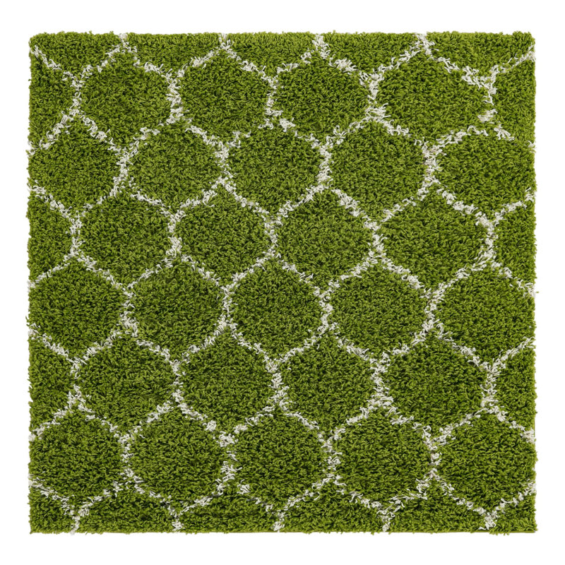 Geometric Indoor Rug, Square 4'