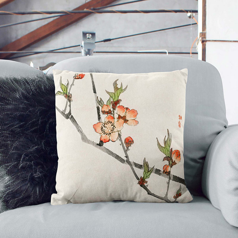Square Throw Cushion, 55cm H x 55cm W x 20cm D, Black