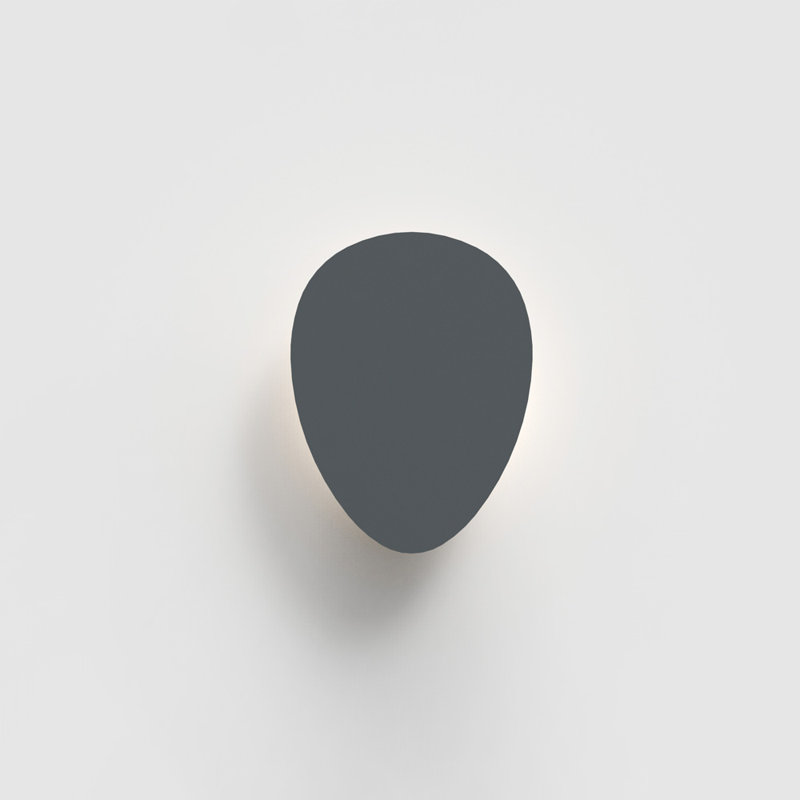 Facce Wall/Ceiling LED Light, Anthracite Gray