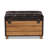 Eastlyn Rustic Faux Leather Upholstered 2-Piece Wood Storage Trunk Ottoman Set