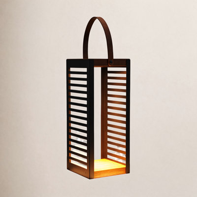 19.7'' Solar Powered Outdoor Floor Lamp
