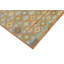Tapis orange / bleu / jaune à motif géométrique en laine tissé à plat 8 pi 1 po x 11 pi 2 po Orrwell
