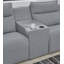 Canapé modulaire inclinable avec console de rangement 6 pièces Depew
