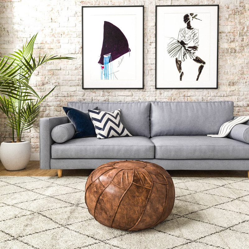 Repose-pieds Pouf, Moka