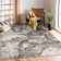Abstract Machine Washable Rug for Living Room Bedroom Modern Non-Slip Low Pile Rubber Backing Area Rug for Playroom Office Kitchen Dining Room Dorm and Bedside Decor