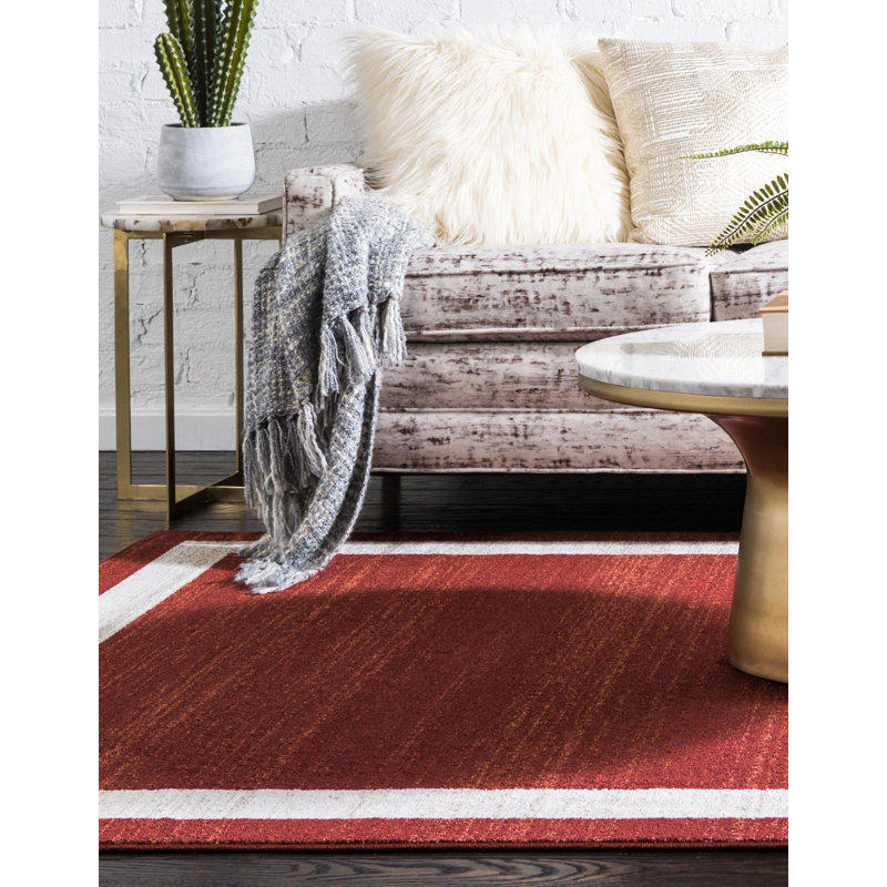 Tapis uni / rayé couleur Desdemona, Rectangle 4 pi x 6 pi